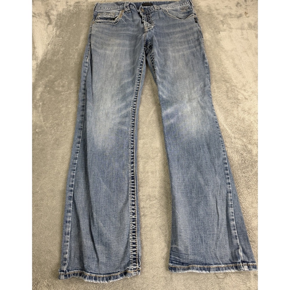 Silver Jeans Zac Relaxed Fit Jeans Men's Size 34X34 Blue